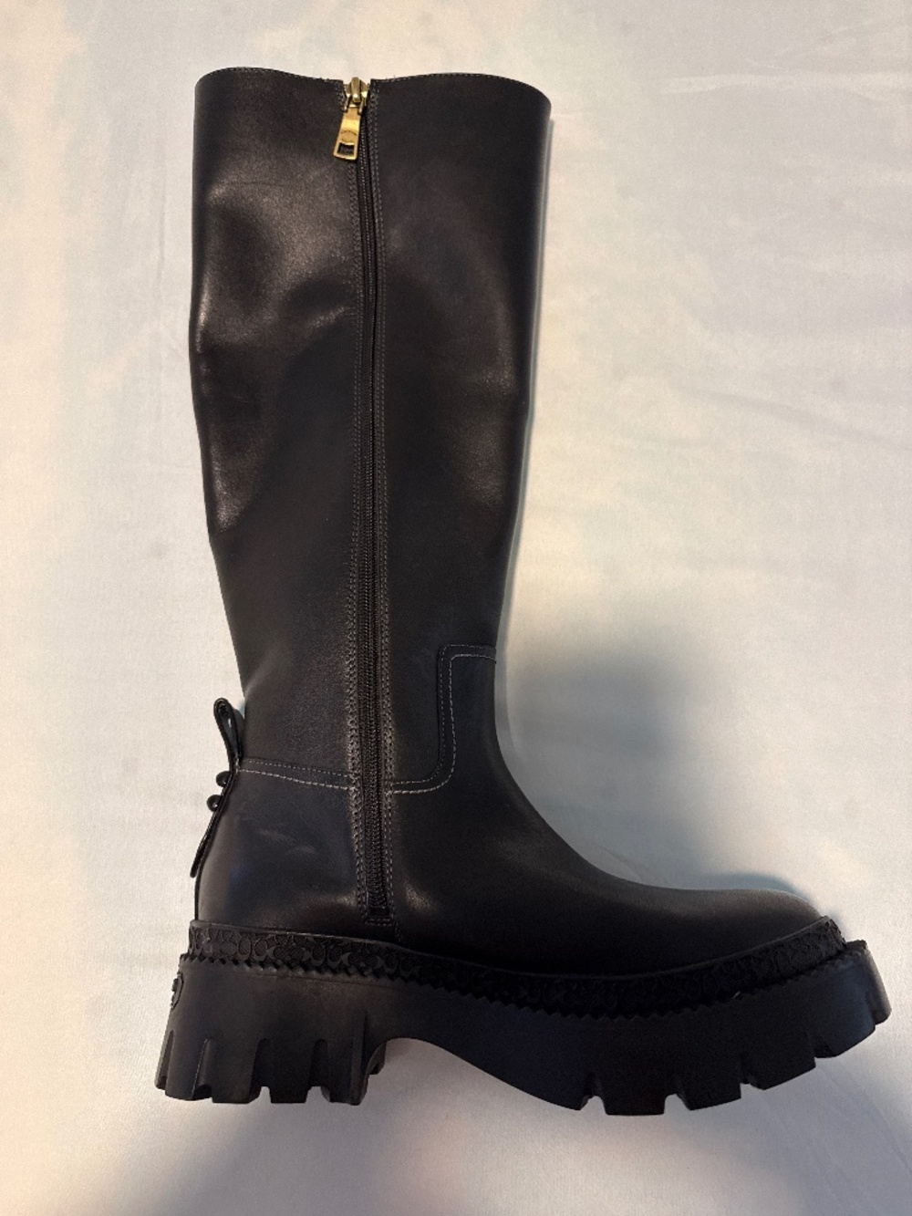 COACH- lug soled knee boots -BRAND NEW- size 5